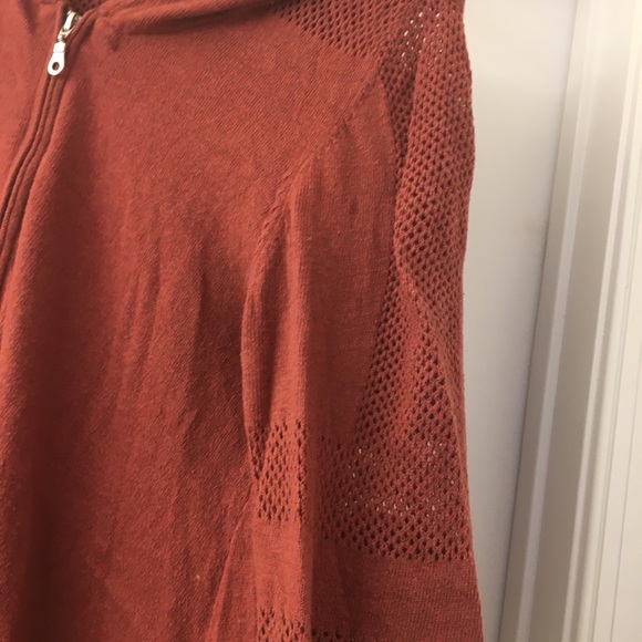 Democracy Rust High-Low Zip-Up Jacket - Picture 3 of 5